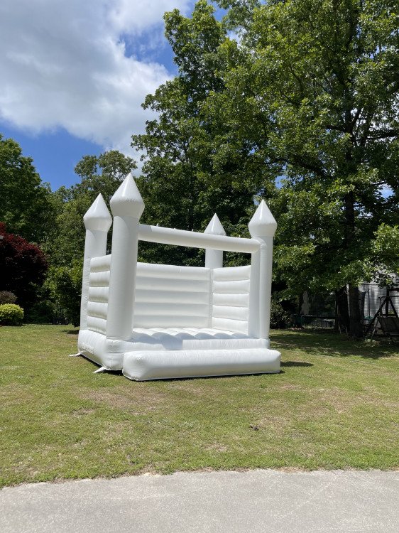 White bounce house