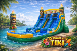 15ft dual lane  Tiki
